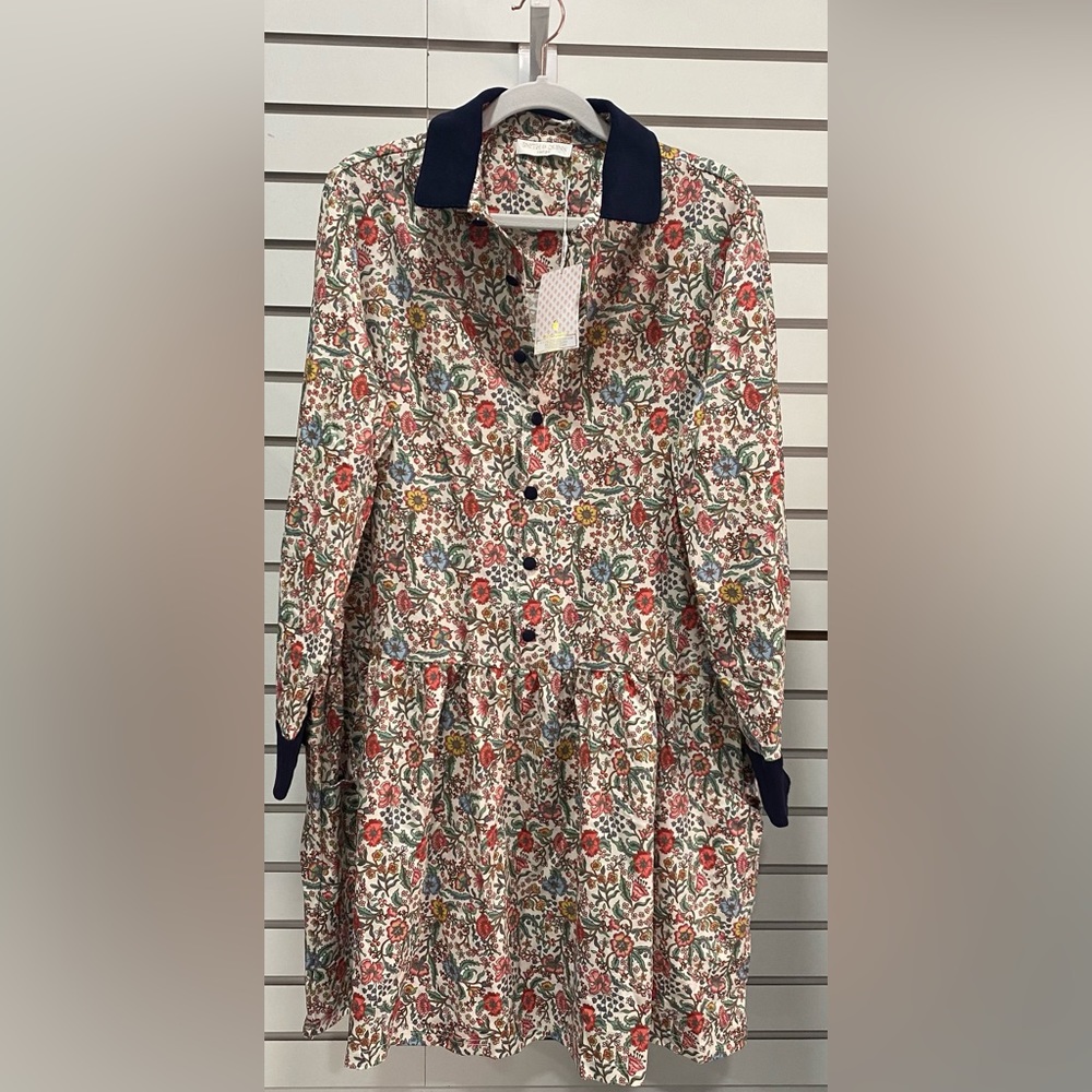 NWT Smith & Quinn Sorento Provincial Paisley Dress w/Corduroy Buttons & Cuffs